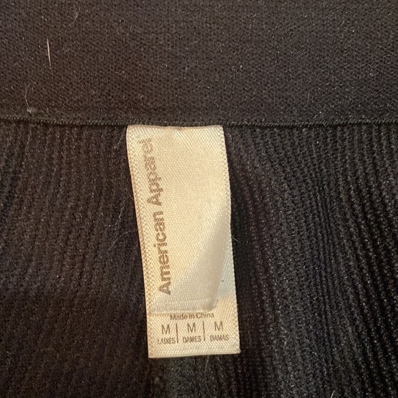 American apparel, black size medium skinny spandex pants. - Picture 2 of 2